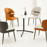 OT04 Minimalist Office Sintered Stone Round Coffee Side Table - Gavisco Office Furniture